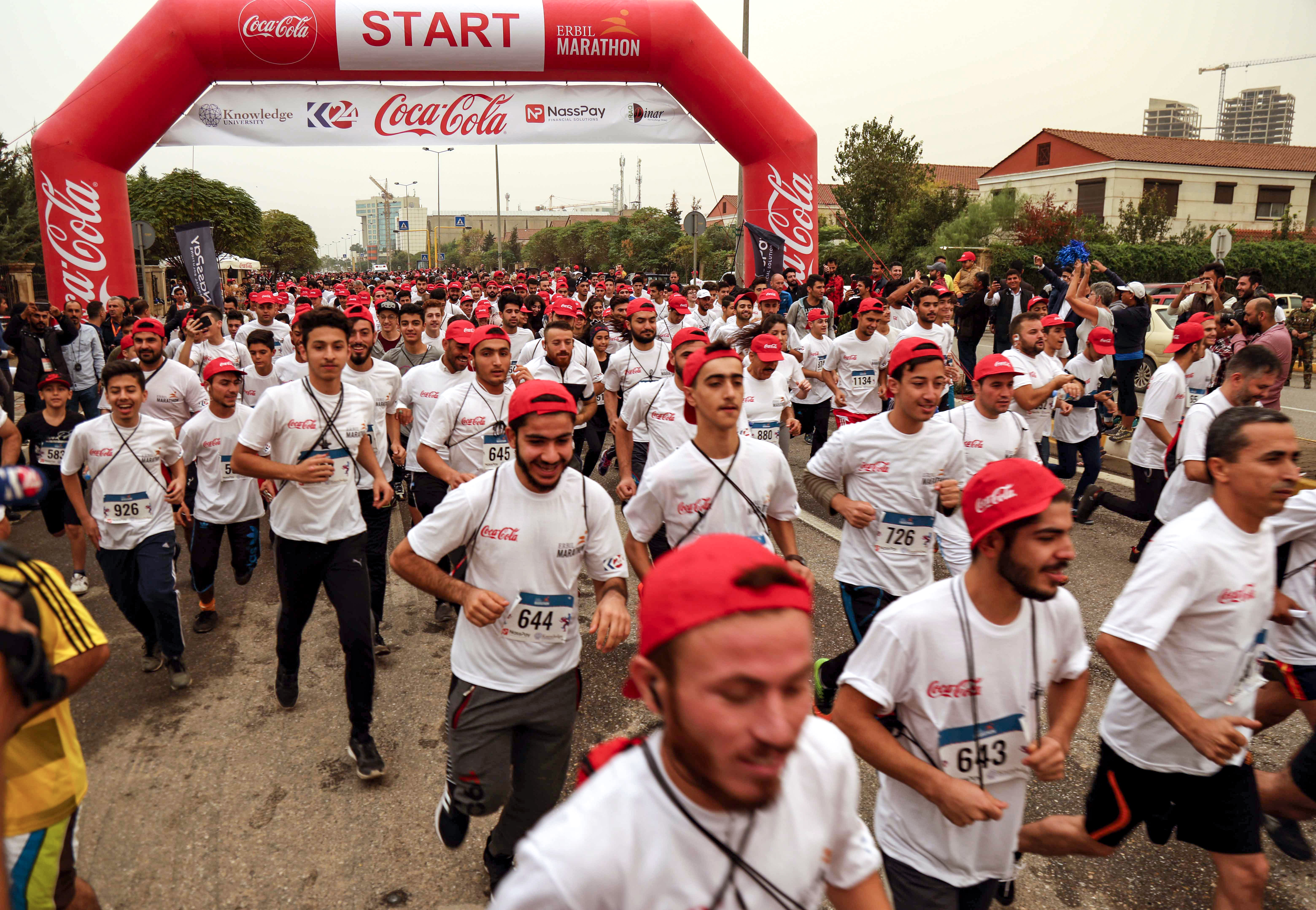 آلاف يشاركون في مارثون اربيل بـ